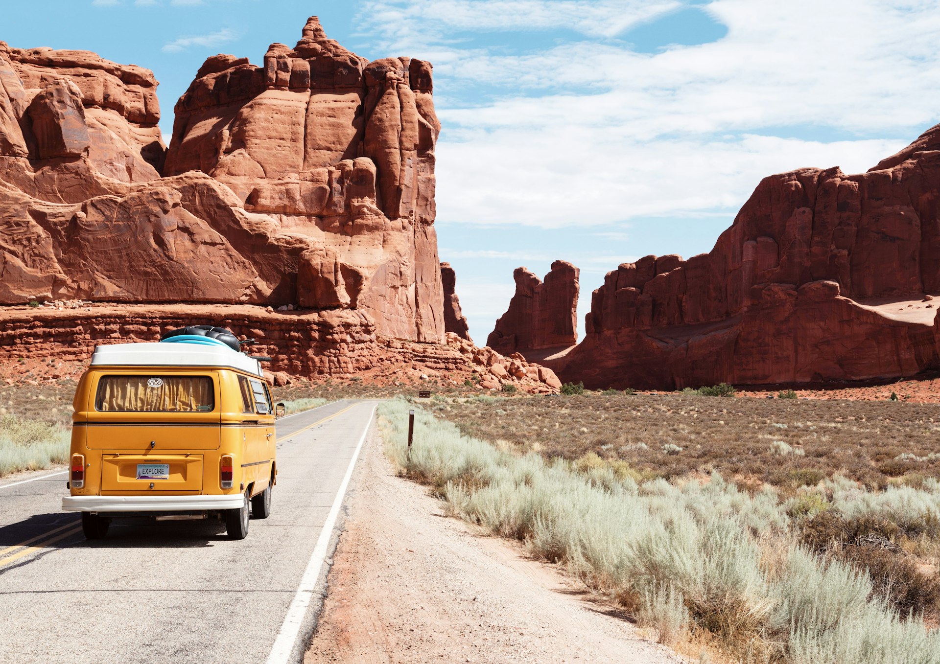 Winding road through a scenic landscape